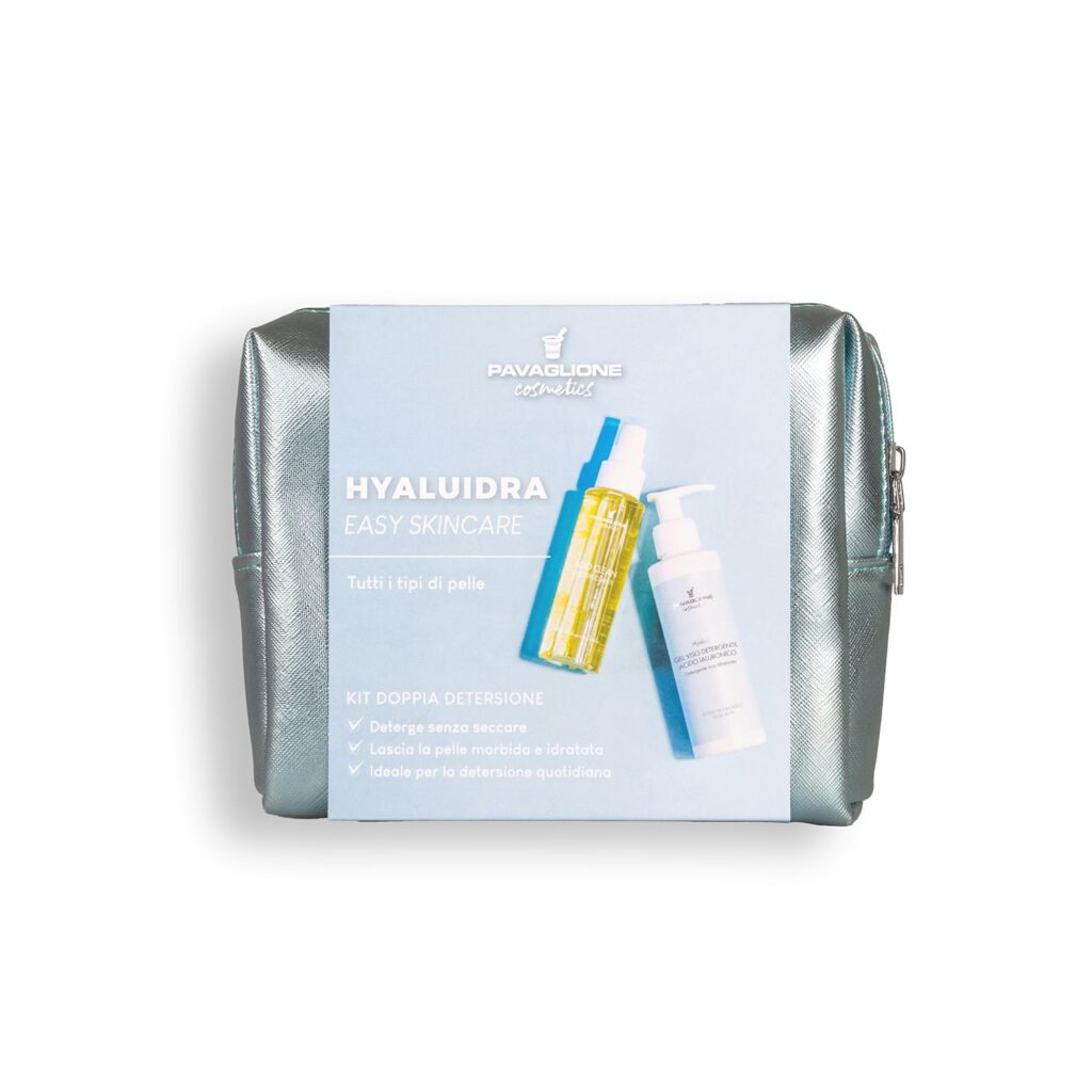 Pavaglione Cosmetics Cofanetti Kit Doppia Detersione Hyaluidra Easy Skincare